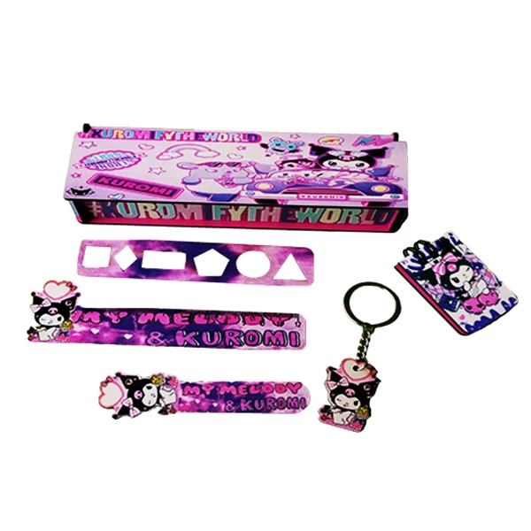 بسته لوازم تحریر طرح کرومی فانتزی کد 04 مجموعه 6 عددی