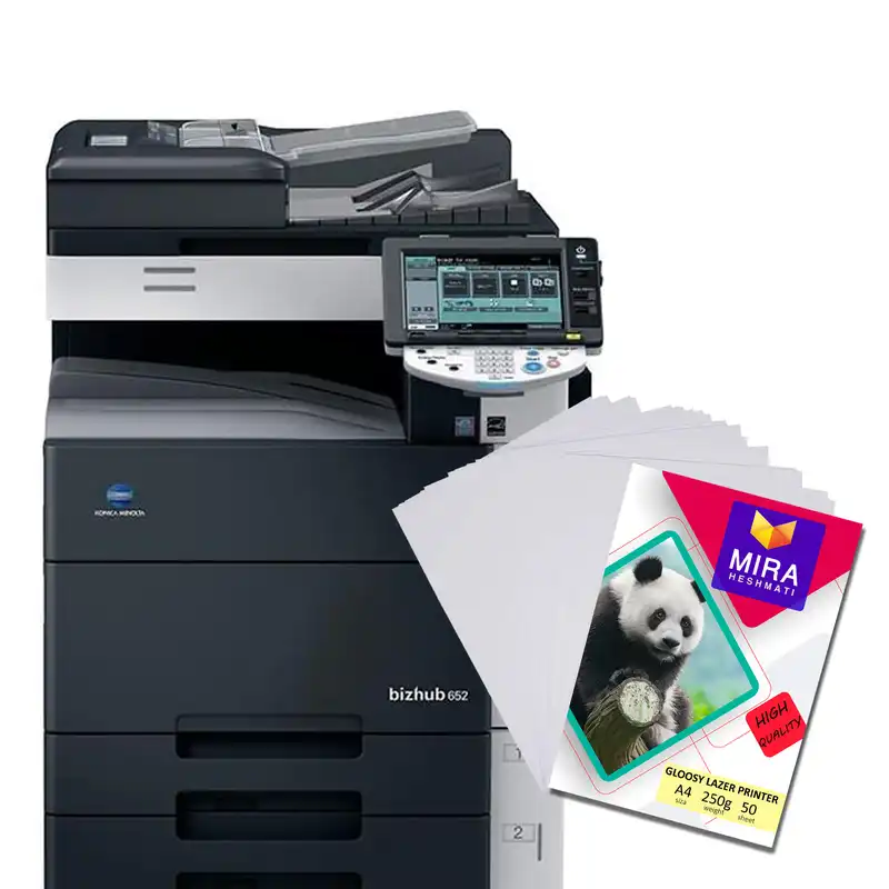 کاغذ چاپ گلاسه میرا مدل PLG250 سایز 21x30 سانتی متر بسته 50عددی