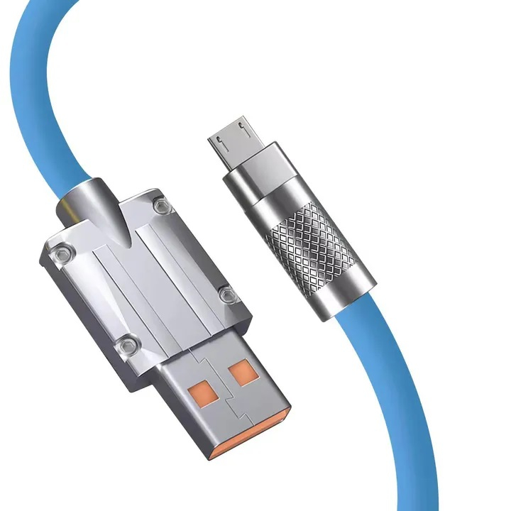 کابل تبدیل MicroUSB به USB سوپر فست مدل 120W طول1.20متر
