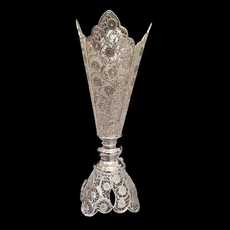 گلدان ملیله کاری مدل پریا 407