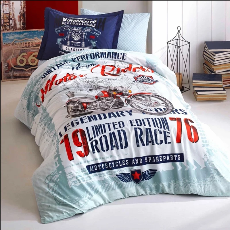 سرویس خواب راشا مدل Motor Riders یک نفره 3 تکه