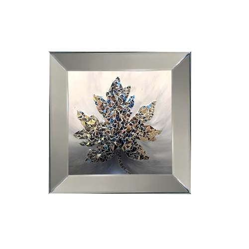 تابلو آینه کاری مدل برگ کد b40