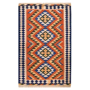 گلیم دستبافت ذرع و نیم گالری نور کد H1125
