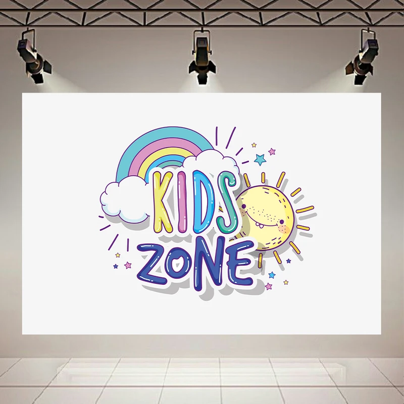 تابلو بوم طرح مخمل کودکانه مدل رنگین کمان کد AR303802