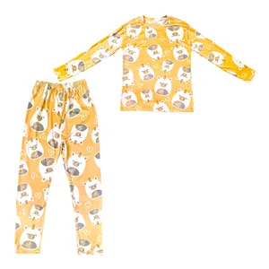 ست بلوز و شلوار راحتی زنانه مدل مخمل یونیکورن و قلب کد ۰۰۳