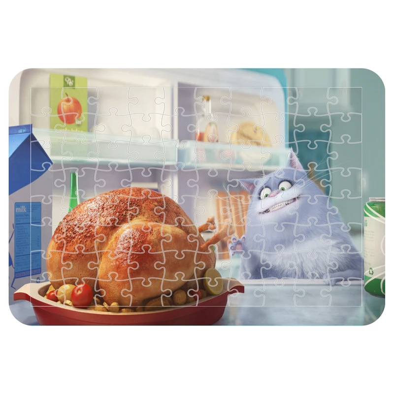 پازل 54 تکه اطلس آبی طرح کارتون زندگی مخفی حیوانات خانگی  مدل P1944