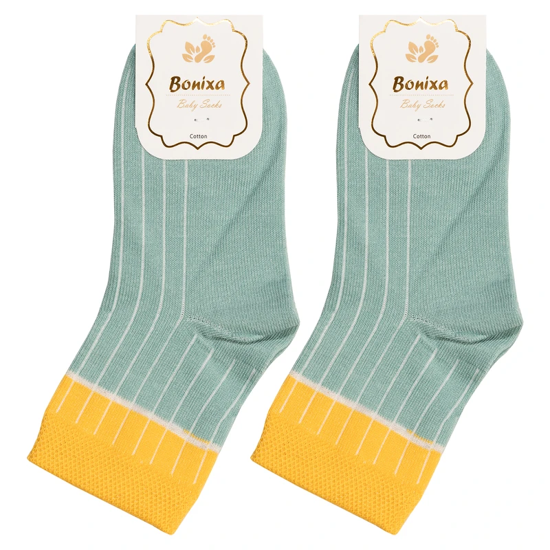 جوراب ساق بلند بچگانه بونیکسا مدل BX39-3 بسته 2 عددی