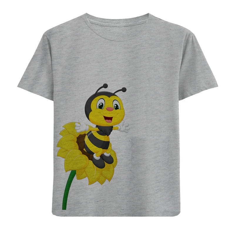 تی شرت آستین کوتاه بچگانه مدل زنبور D152