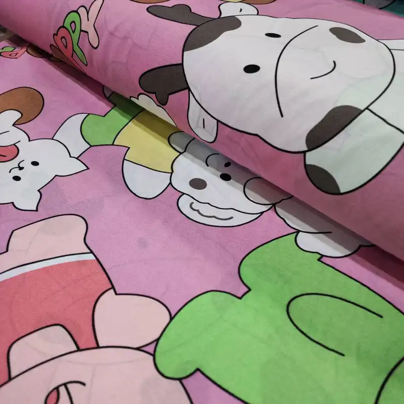 پارچه ملحفه مدل کودک طرح هپی