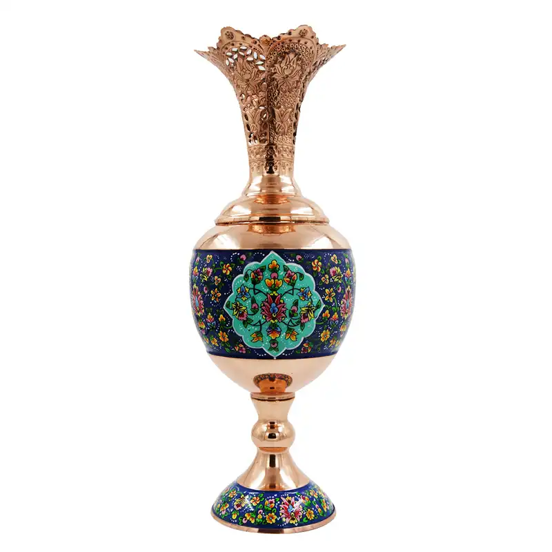 گلدان مسی مدل پرداز سنبلدان کد P015