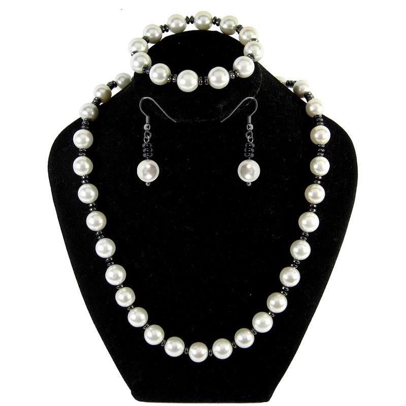 ست مروارید از نوع شل یا صدف مانچو مدل sm5043 ست مروارید از نوع شل یا صدف مانچو مدل sm5043