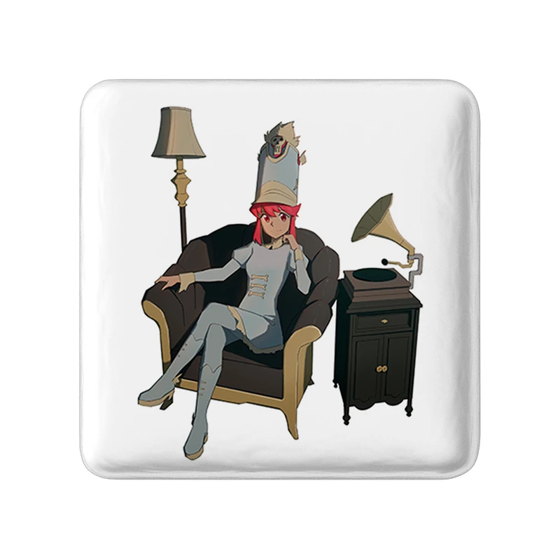 مگنت خندالو طرح نونون انیمه کیل لا کیل مدل مربعی کد 32355