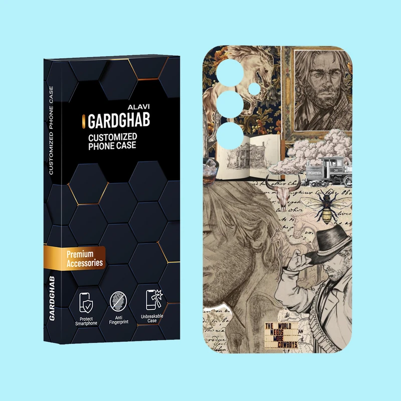 کاور گارد قاب علوی مدل هنری مناسب برای گوشی موبایل سامسونگ Galaxy A55