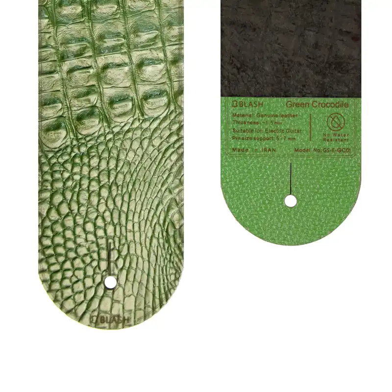 بند چرمی گیتار مدل CROCODILE کد GS-E-GC01