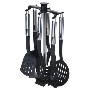 سرویس کفگیر و ملاقه 7 پارچه دسینی مدل Steel