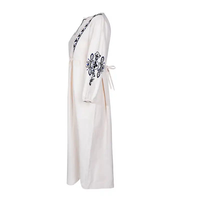 پیراهن زنانه مدل کژال رنگ سرمه‌ای