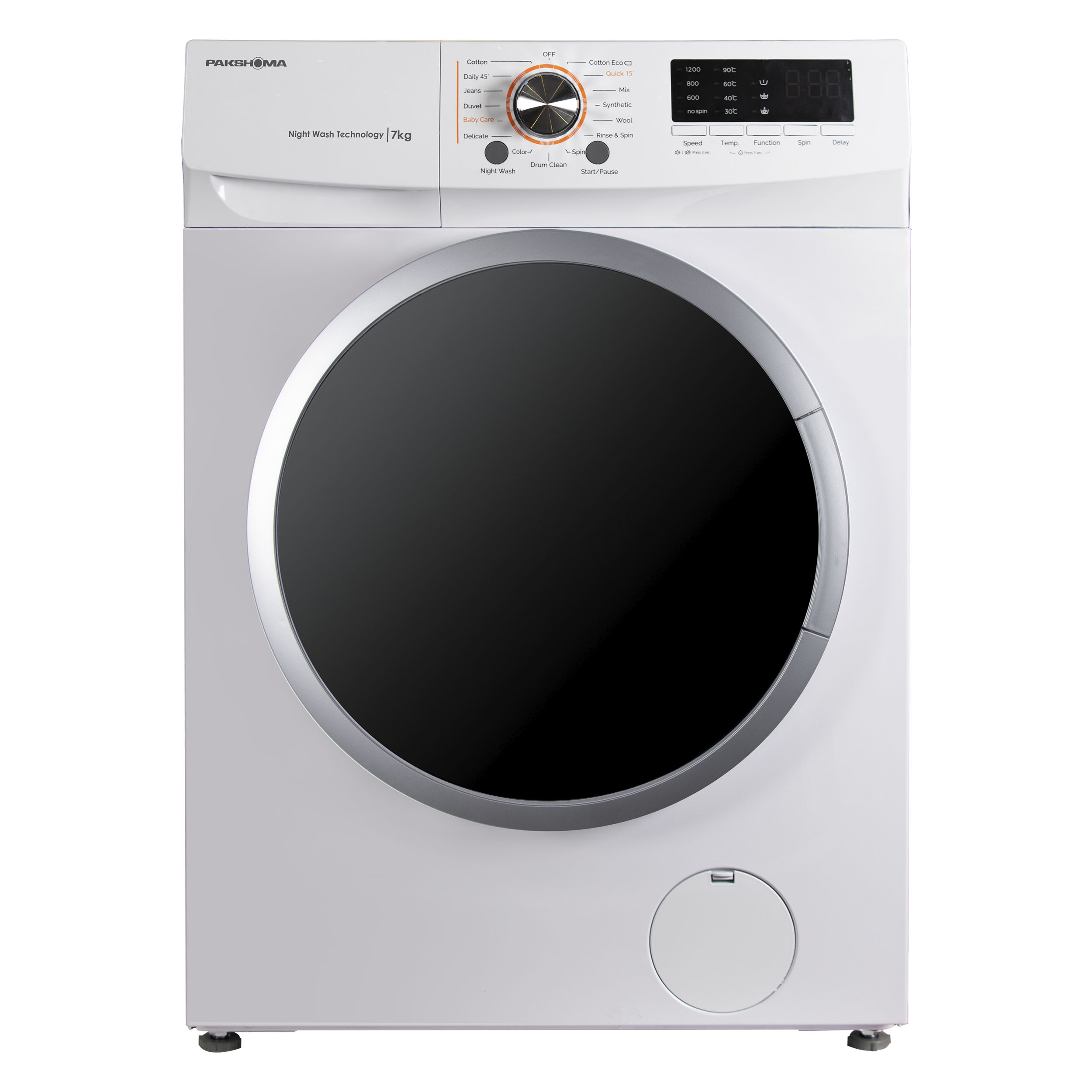 ماشین لباسشویی پاکشوما مدل UFW-10700-WT ظرفیت 7 کیلوگرم ماشین لباسشویی پاکشوما مدل UFW-10700-WT ظرفیت 7 کیلوگرم
