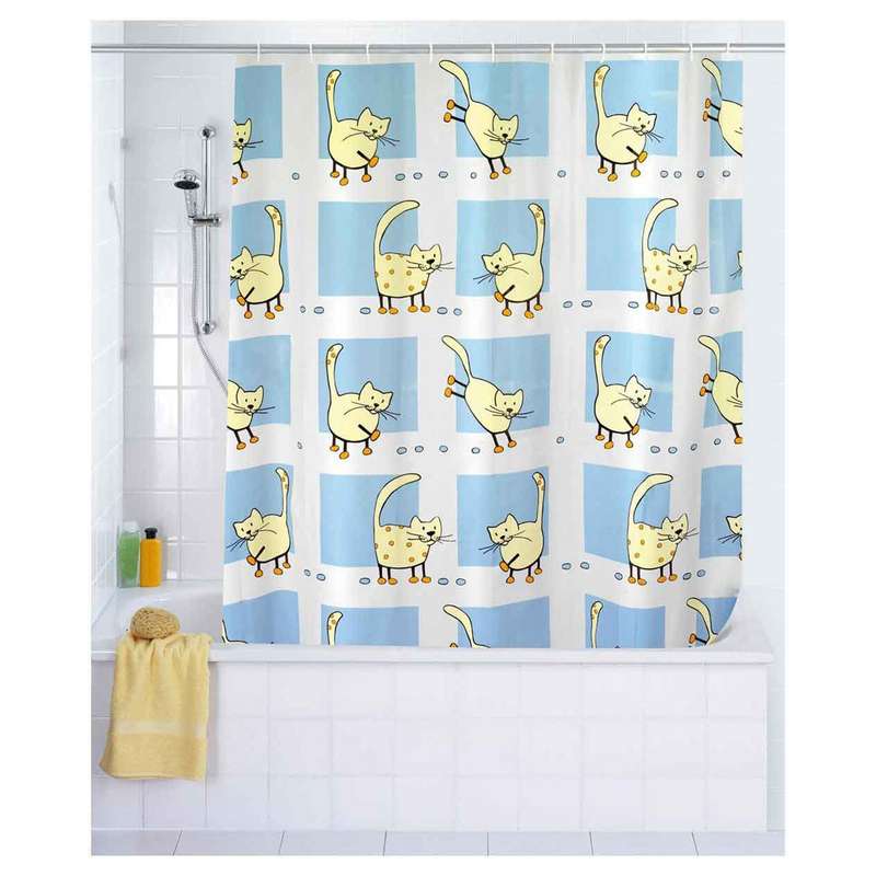 پرده حمام ونکو مدل Cat سایز 200x120 سانتی متر پرده حمام ونکو مدل Cat سایز 200x120 سانتی متر