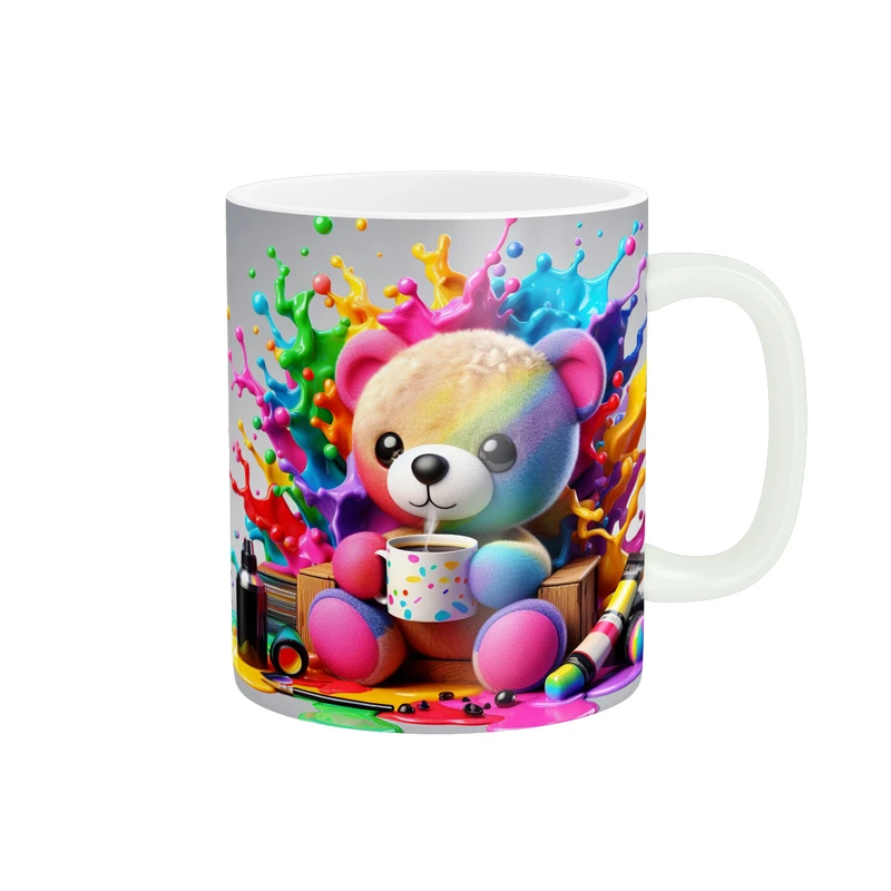 ماگ پاد آفرین طرح خرس کارتونی فانتزی کد 1787