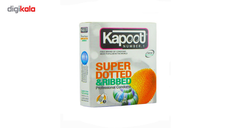 کاندوم کاپوت مدل Super Dotted And Ribbed بسته 3 عددی کاندوم کاپوت مدل Super Dotted And Ribbed بسته 3 عددی