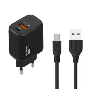 شارژر دیواری سوموس تل مدل Q01 به همراه کابل تبدیل USB-C