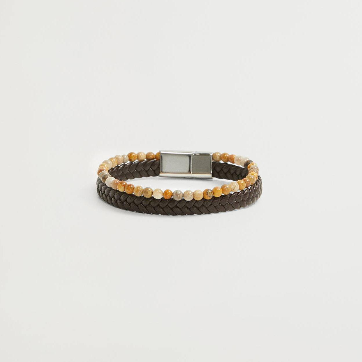 دستبند مردانه مانگو مدل BR514LEA -  - 2