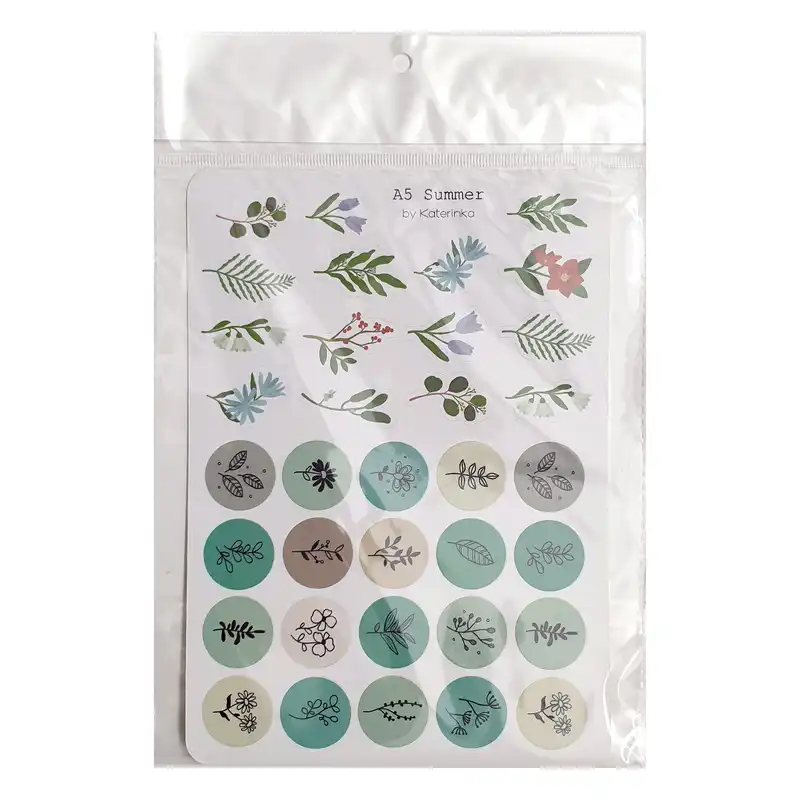 برچسب کاترینکا طرح برش خورده بولت ژورنال و اسکرپ بوک مدل A5 Summer