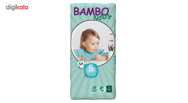 پوشک بامبو مدل Junior-Tallpack سایز 5 بسته 54 عددی