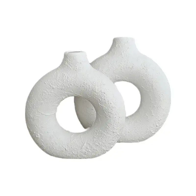 گلدان مدل دونات کد 2024 بسته 2 عددی