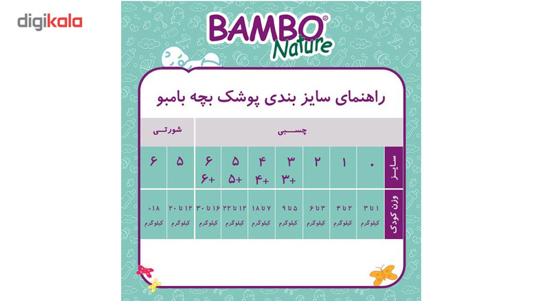 پوشک بامبو مدل Junior-Tallpack سایز 5 بسته 54 عددی
