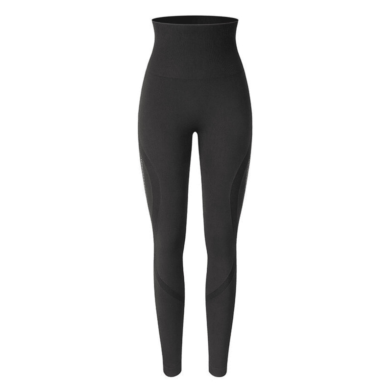 لگینگ ورزشی زنانه مدل سیملس زاپ دار کد FL9163 رنگ مشکی