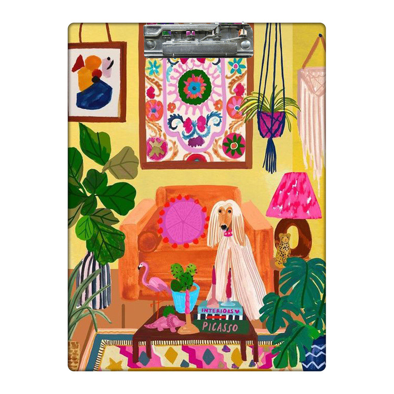 تخته شاسی طرح اتاق پذیرایی پر گل و هاپو کد 3096648 سایز A4