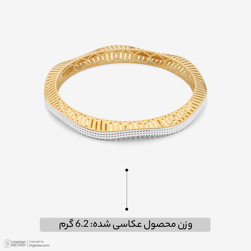النگو طلا کم اجرت 18 عیار زنانه مایا ماهک مدل MB2134