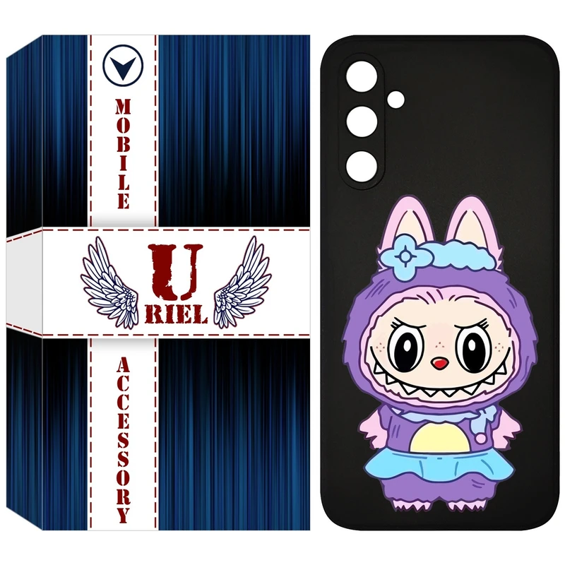 کاور یوریل قاب مدل KSH کد 141 طرح عروسک لبوبو مناسب برای گوشی موبایل سامسونگ Galaxy A34