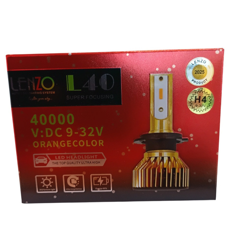 هدلایت لنزو مدل L40 پایه H4 بسته 2 عددی