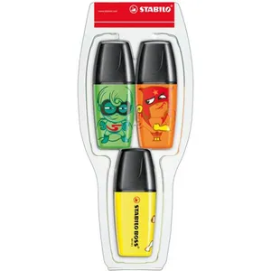 ماژیک علامت گذار استابیلو مدل Boss Mini Heroes - بسته 3 عددی