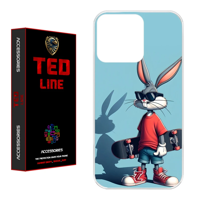 کاور تد لاین طرح خرگوش کد 1107 مناسب برای گوشی موبایل اپل Iphone 16 Pro Max