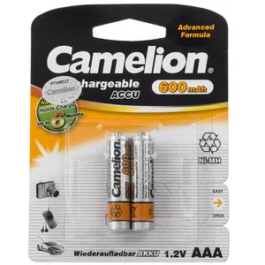 باتری نیم قلمی کملیون مدل ACCU 600mAh بسته 2 عددی