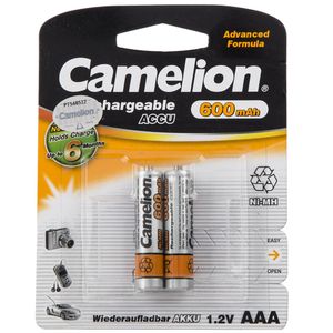 باتری نیم قلمی کملیون مدل ACCU 600mAh بسته 2 عددی