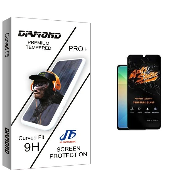 محافظ صفحه نمایش جی اف مدل Diamond2 Antistatic مناسب برای گوشی موبایل سامسونگ Galaxy A06