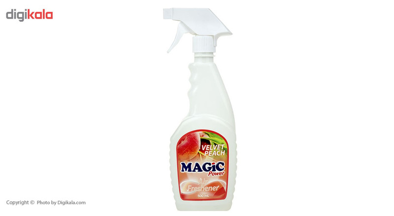 خوشبو کننده هوا مجیک پاور مدل Velvet Peach حجم 500 میلی لیتر