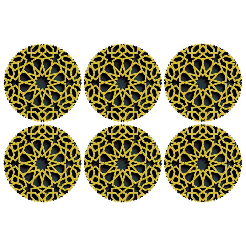زیر لیوانی کد C2-42095 ست 6 عددی زیر لیوانی کد C2-42095 ست 6 عددی