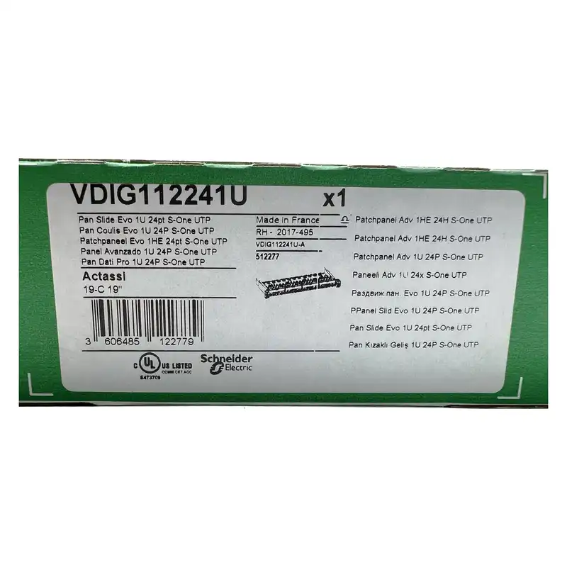 پچ پنل 24پورت اشنایدر اکتاسی مدل VDIG112241U