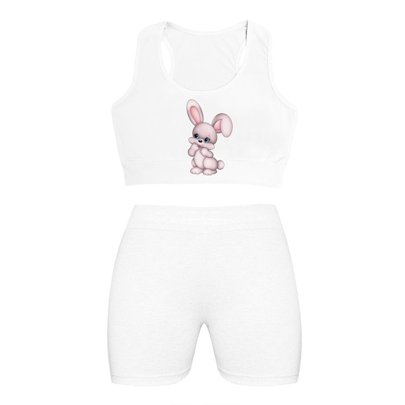 ست نیم تنه و شلوارک زنانه مدل NJDIDSH01-19