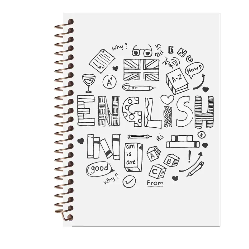 دفتر لغت طرح حروف انگلیسی کد W75