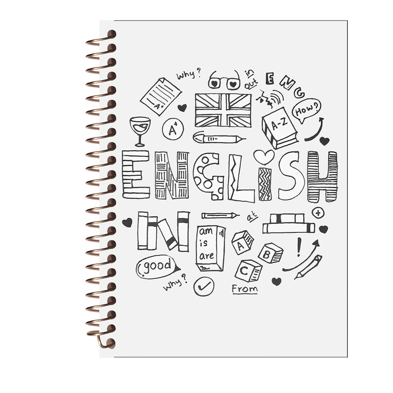 دفتر لغت طرح حروف انگلیسی کد W75