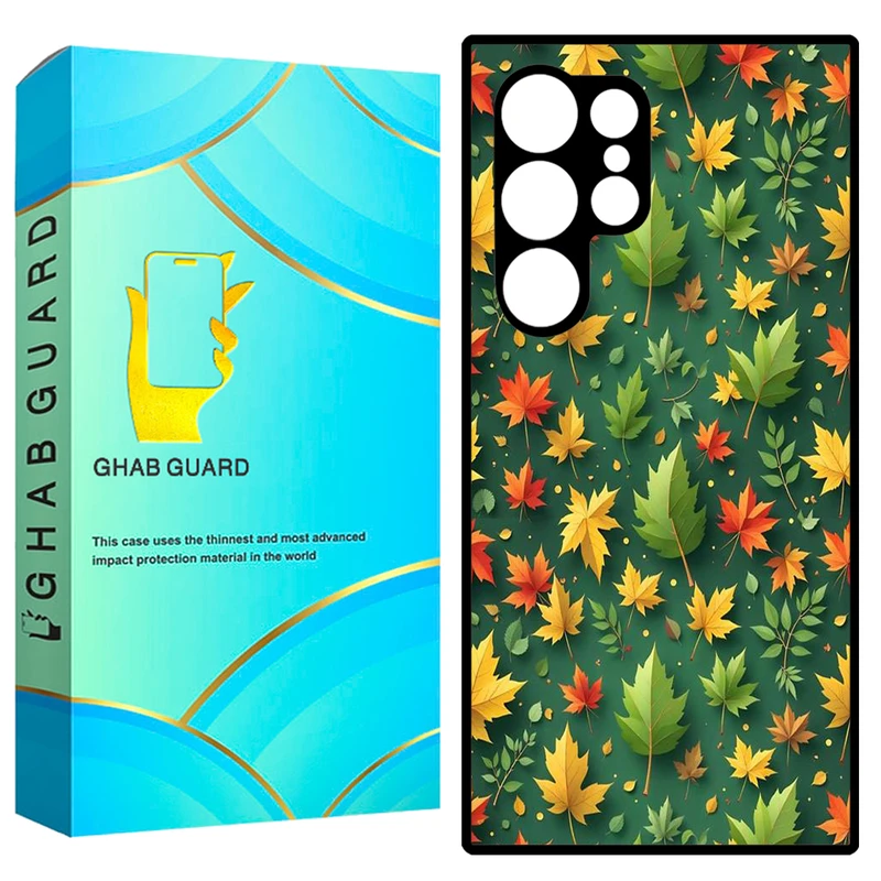 کاور قاب گارد طرح برگ پاییزی مدل GCHPS23U مناسب برای گوشی موبایل سامسونگ Galaxy S23 Ultra 5G  