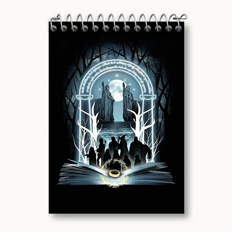 دفتر یادداشت 50 برگ خندالو طرح ارباب حلقه ها (Lord of the Rings)  کد N5001