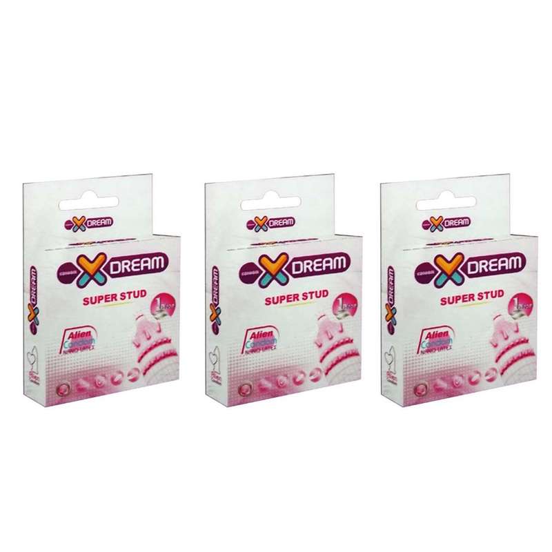کاندوم ایکس دریم مدل Super Stud سه بسته 1 عددی