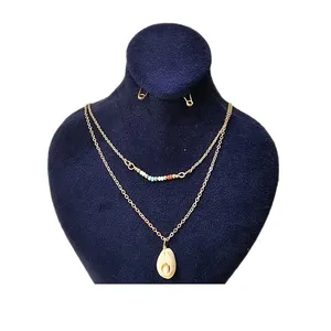 گردنبند زنانه سیکس مدل  دو لاین HB 149